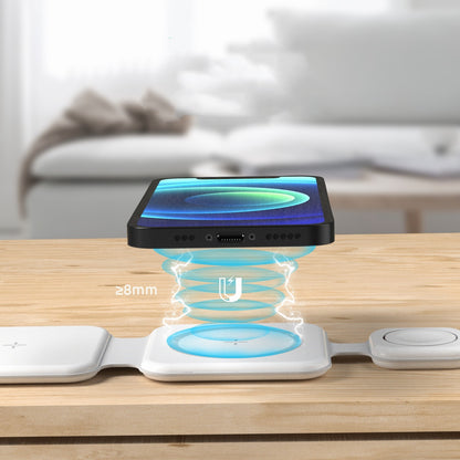 3-in-1 Magnetic Foldable Wireless Charging Station for Multiple Devices