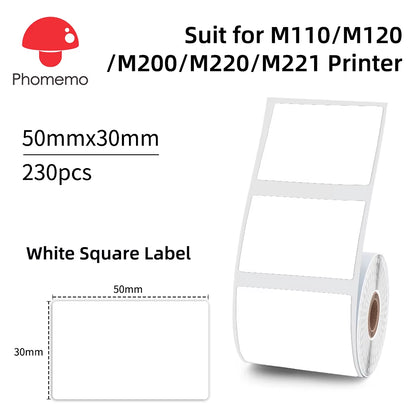 Phomemo M110 Mini Portable Thermal Label Printer - Self-Adhesive Sticker and Price Tag Printer