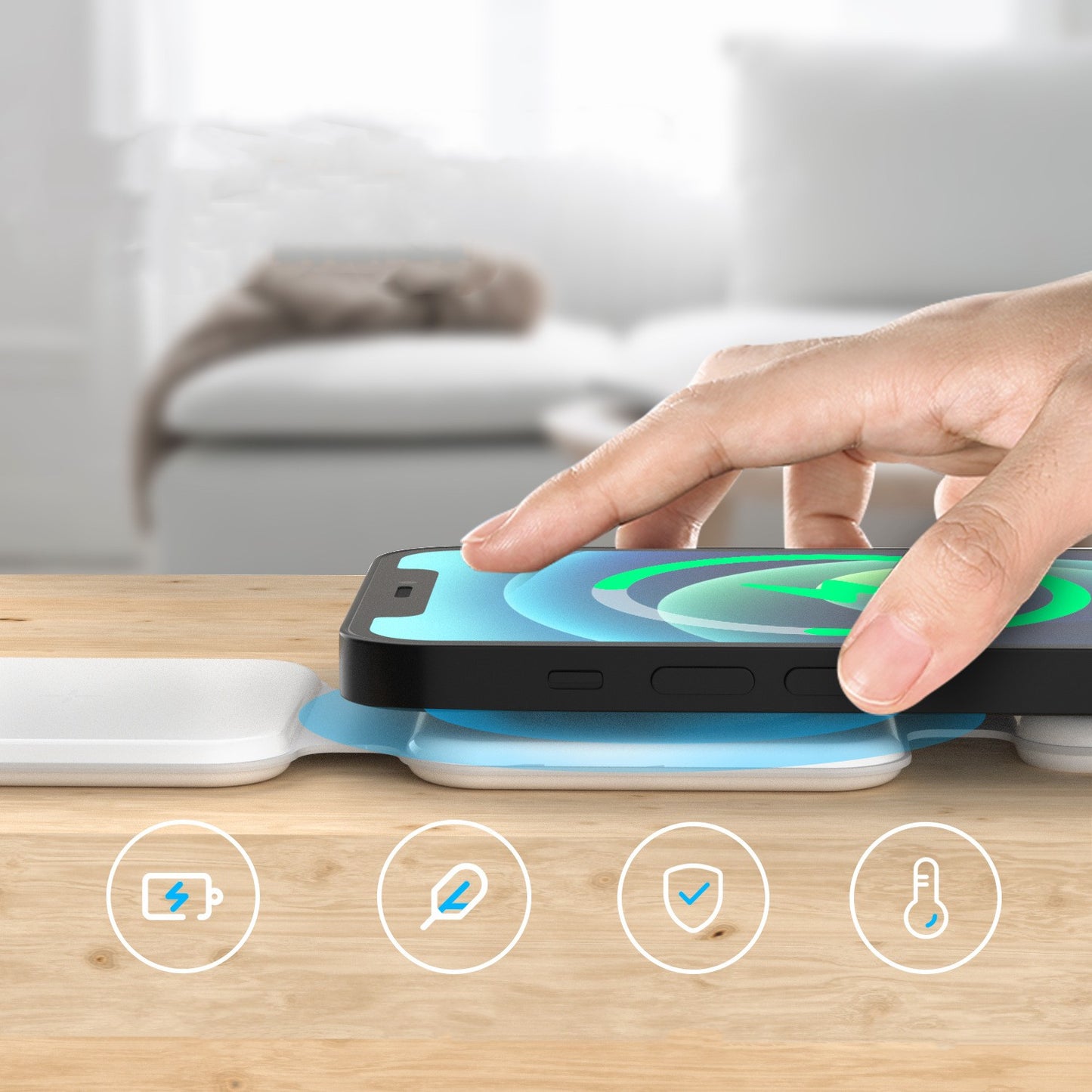 3-in-1 Magnetic Foldable Wireless Charging Station for Multiple Devices
