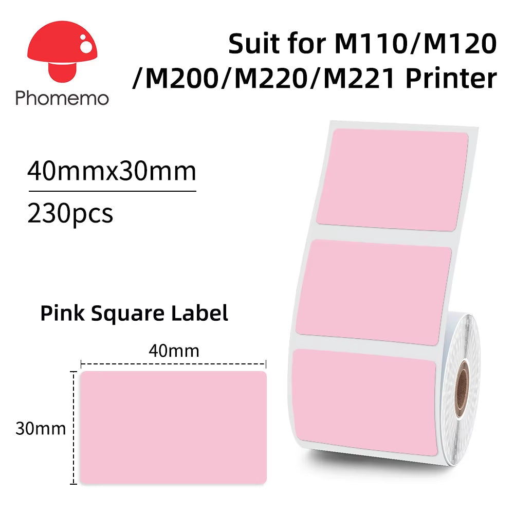 Phomemo M110 Mini Portable Thermal Label Printer - Self-Adhesive Sticker and Price Tag Printer