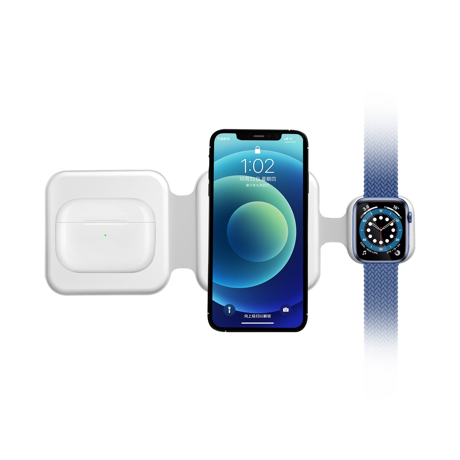 3-in-1 Magnetic Foldable Wireless Charging Station for Multiple Devices