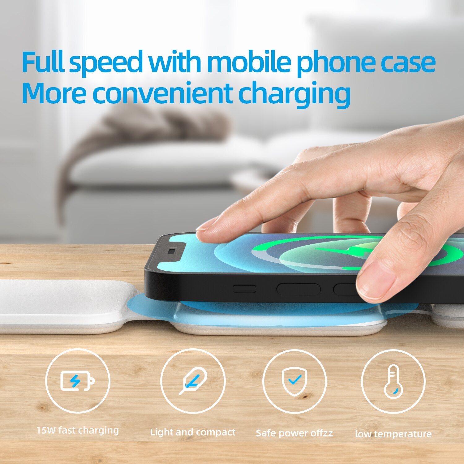 3-in-1 Magnetic Foldable Wireless Charging Station for Multiple Devices