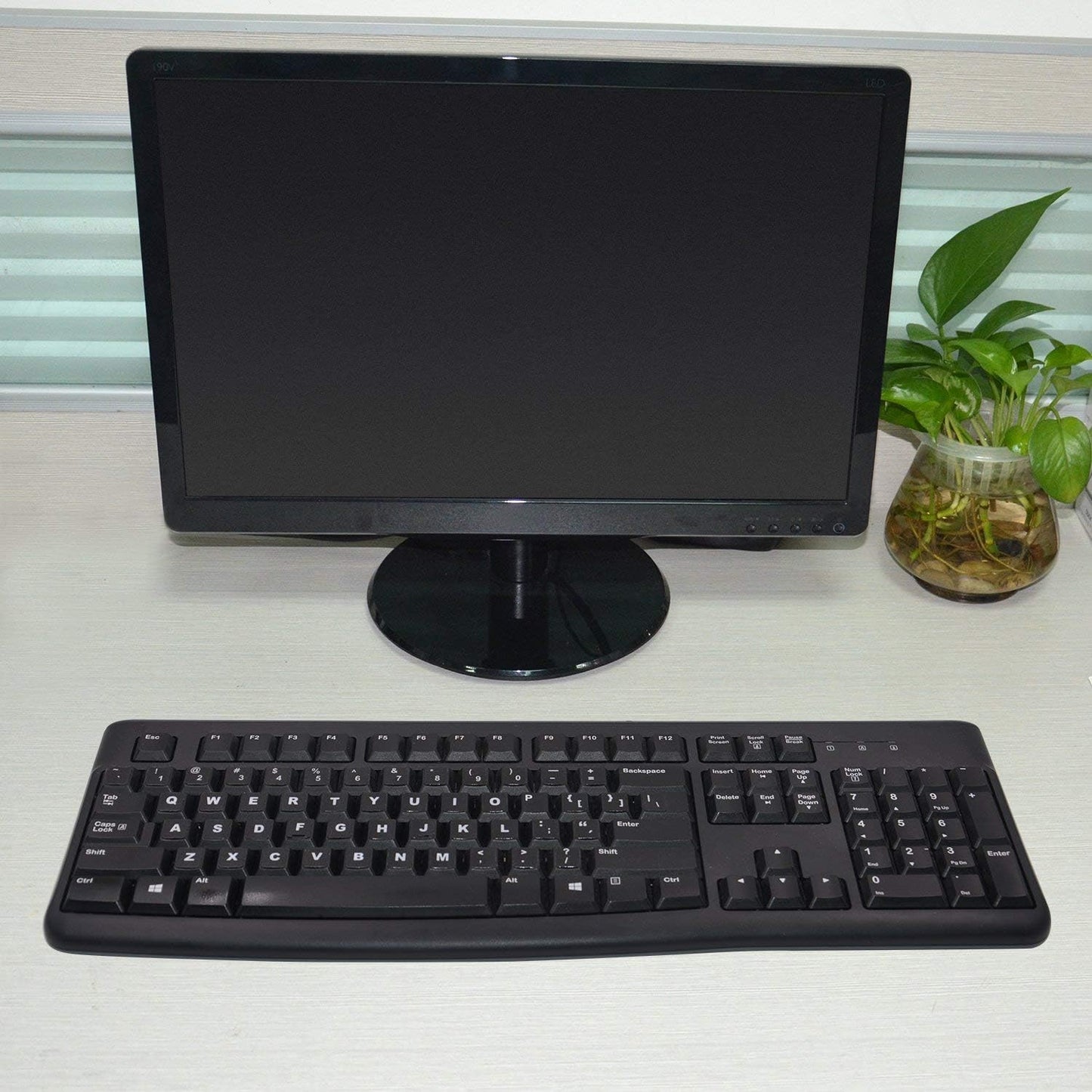 2PCS Universal English Keyboard Stickers, Matte Replacement English Keyboard Stickers with White Font on Black Background for Laptops and Desktops, Keyboard Alphabet Stickers | Replacement English Keyboard Stickers with White Font on Black Background