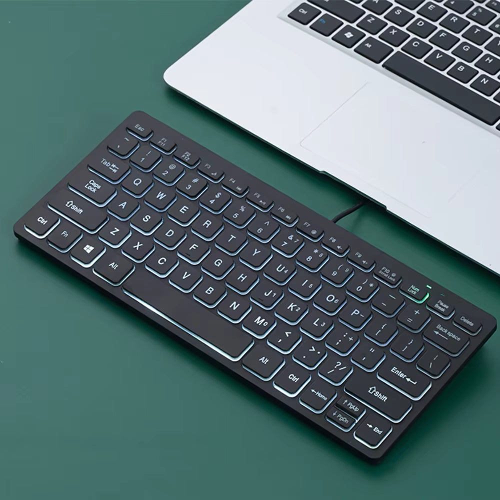 Portable Wired Mini Keyboard for Laptops and Computers - External Computer Accessory