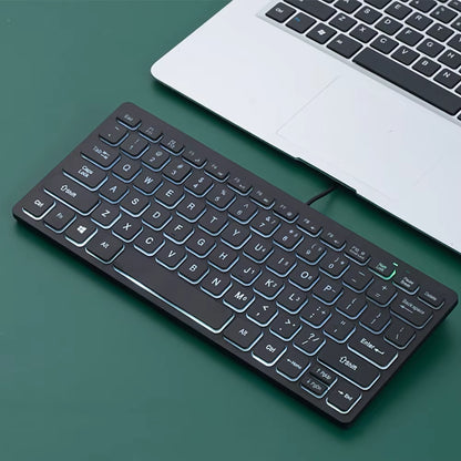 Portable Wired Mini Keyboard for Laptops and Computers - External Computer Accessory