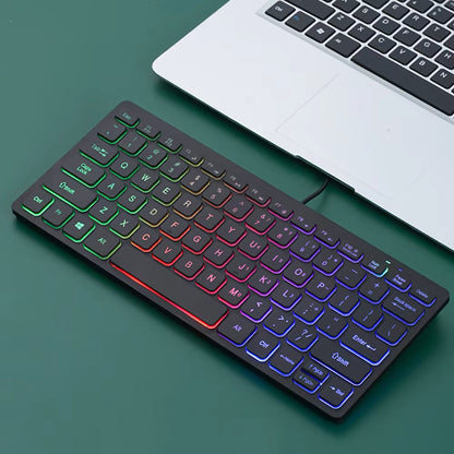 Portable Wired Mini Keyboard for Laptops and Computers - External Computer Accessory