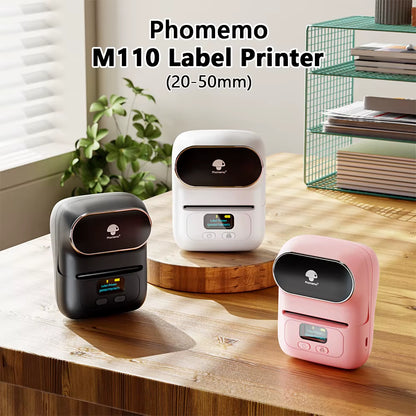 Phomemo M110 Mini Portable Thermal Label Printer - Self-Adhesive Sticker and Price Tag Printer