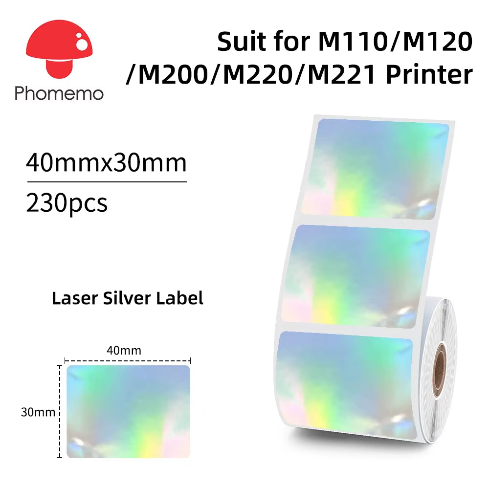 Phomemo M110 Mini Portable Thermal Label Printer - Self-Adhesive Sticker and Price Tag Printer