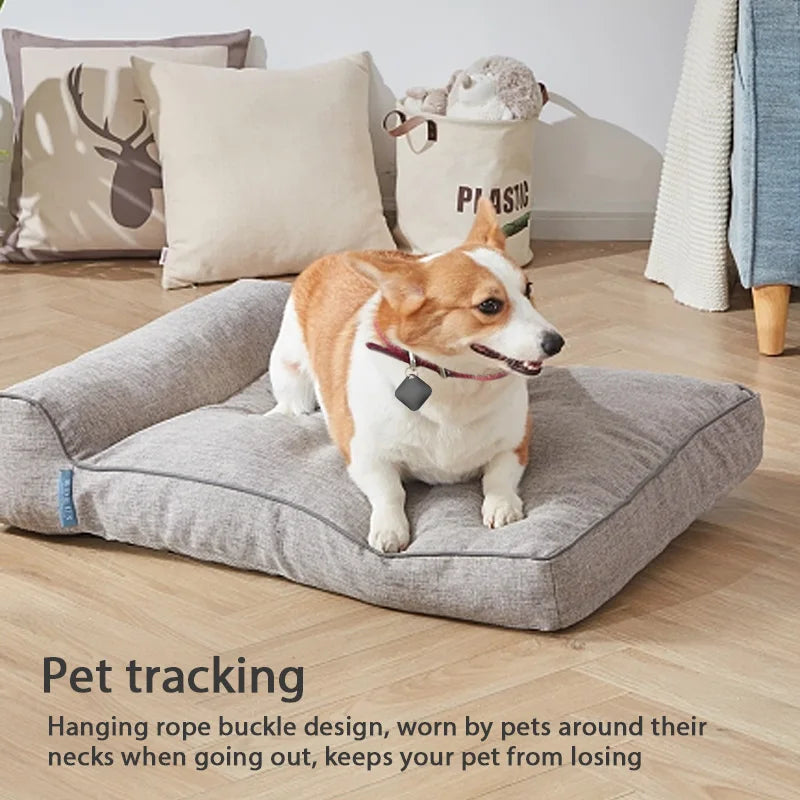 Smart Bluetooth GPS Tracker Compatible with Apple Find My App - MFI Certified Anti-Lost Reminder Device for Keys, Pets, and Children
