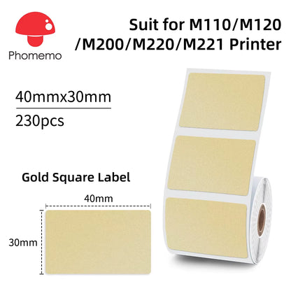 Phomemo M110 Mini Portable Thermal Label Printer - Self-Adhesive Sticker and Price Tag Printer