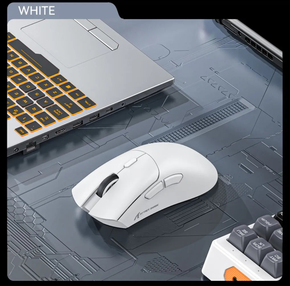 Attack Shark R1 Wireless Gaming Mouse 1000Hz 18000DPI PAW3311 Tri-Mode Connection Macro Programmable Ergonomic Game Mice for PC