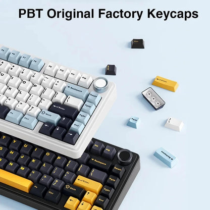 AULA Mechanical Keyboard F75 2.4GWireless/Bluetooth/Wired Gaming Mechanical Keyboard Can Freely Switch Between Game/Office Modes