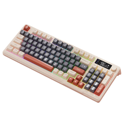 M96 FREEWOLF Multi-Device Gaming Keyboard 2000mAh BatteryErgonomic Colored Light Compatible for Windows/Mac