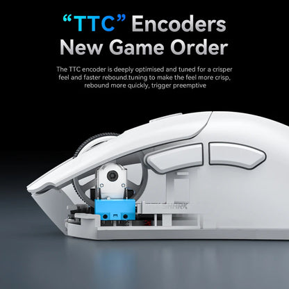 Attack Shark R1 Wireless Gaming Mouse 1000Hz 18000DPI PAW3311 Tri-Mode Connection Macro Programmable Ergonomic Game Mice for PC