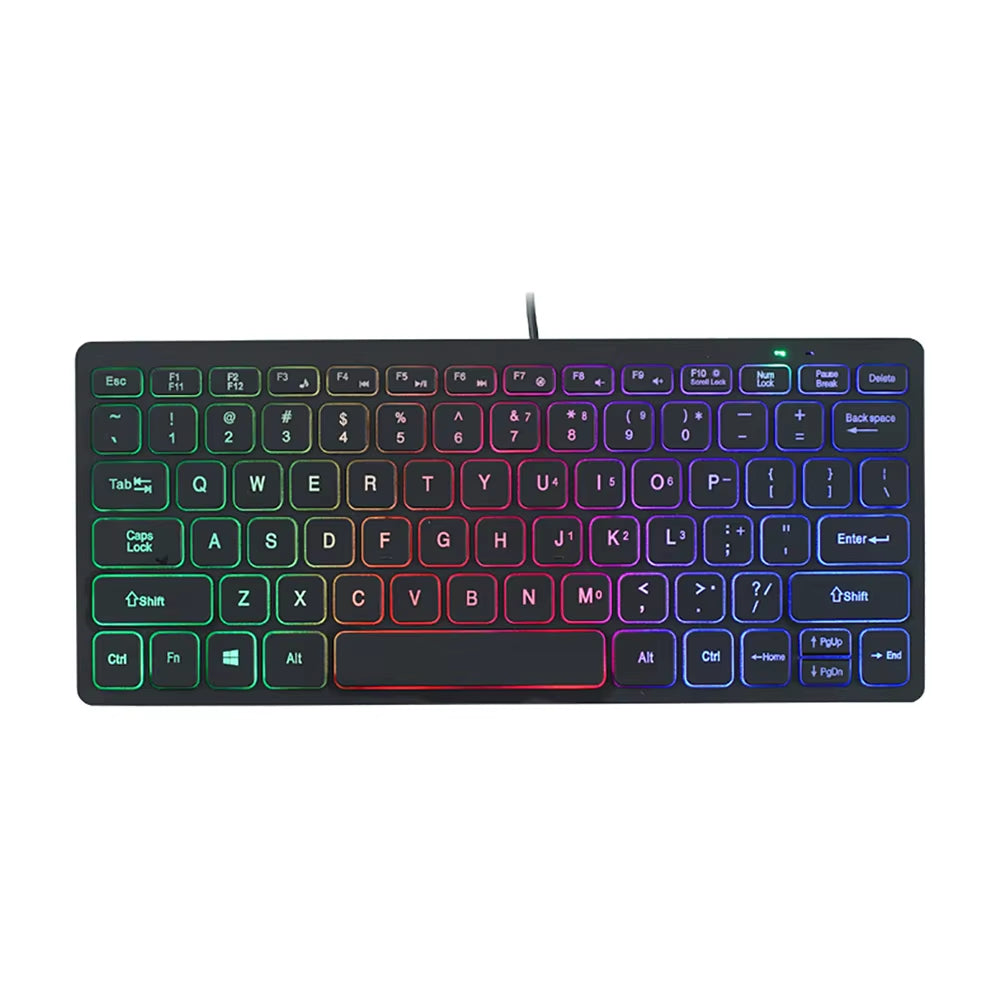 Portable Wired Mini Keyboard for Laptops and Computers - External Computer Accessory